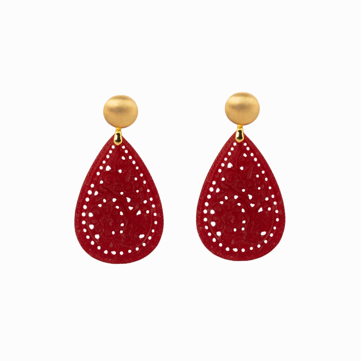 Ohrpendler „Red Flower“