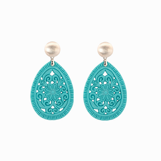 Ohrpendler „Türkis Flower“